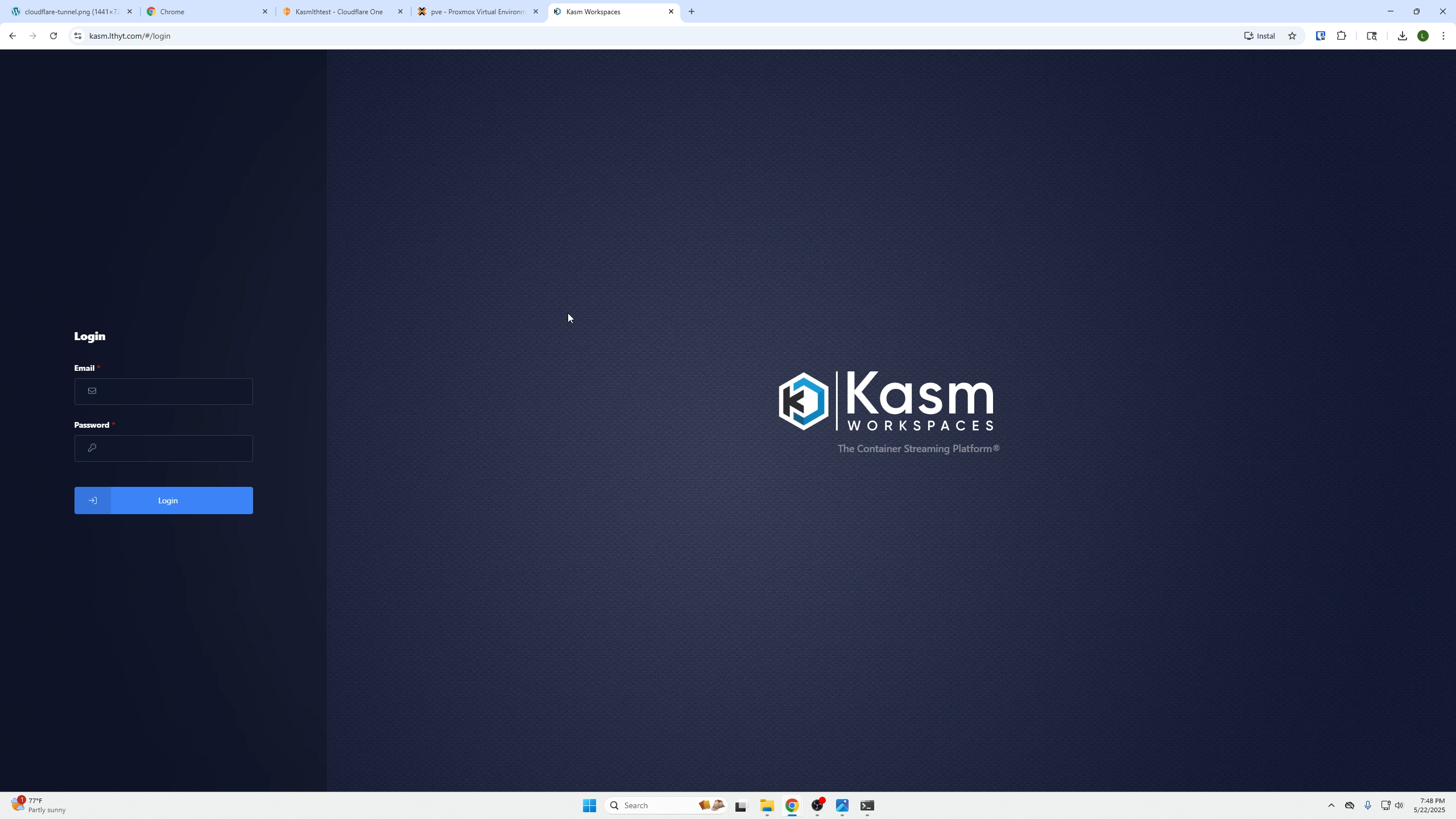 Access service via tunnel